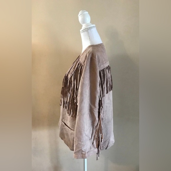 Chicos Beige western Jacket Size 2 (12 or L) - Picture 5 of 13